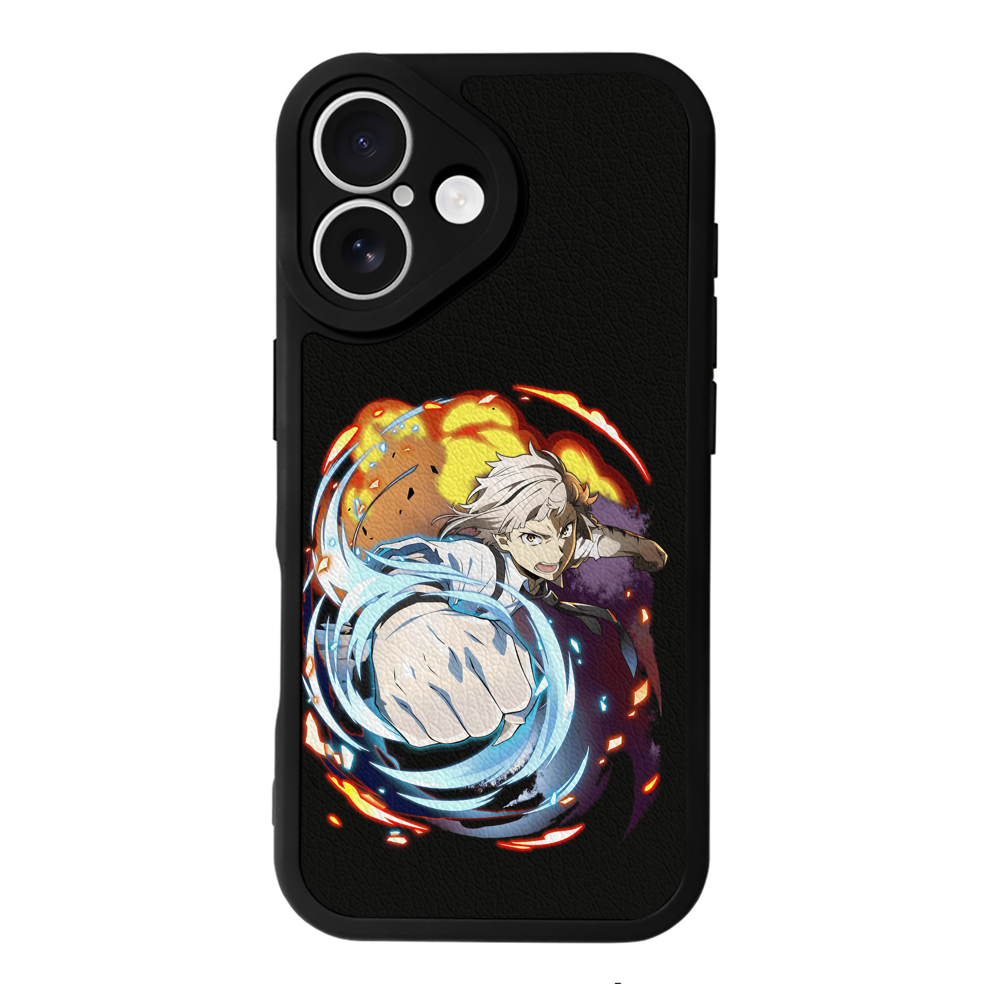 （画像用） 文豪ストレイドッグス Bungo Stray Dogs 【iPhone 16シリーズ対応】シリコンスマホケース（レザー調） 材質：シリコン